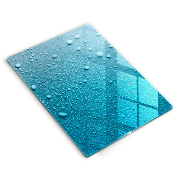 Kuchynská doska zo skla Kvapky vody