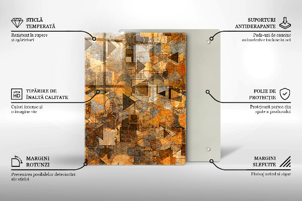 Kuchynská doska zo skla Kvapky vody