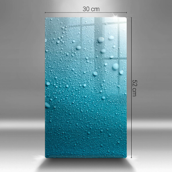 Kuchynská doska zo skla Kvapky vody