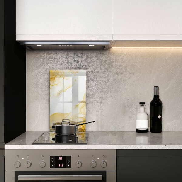 Kuchynská doska zo skla Zlatá abstrakcia