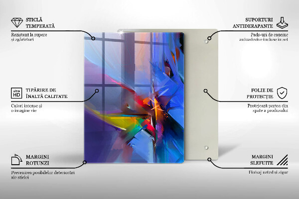 Kuchynská doska zo skla Nadýchané perie