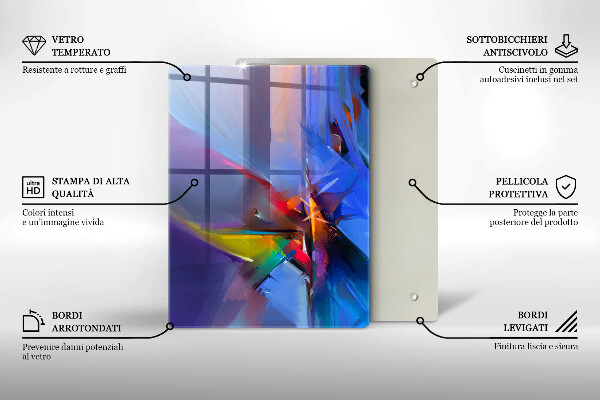 Kuchynská doska zo skla Nadýchané perie