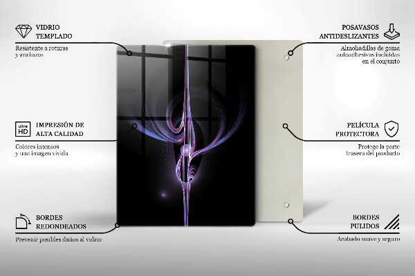 Kuchynská doska zo skla Moderná abstrakcia