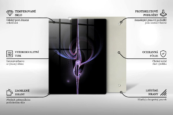 Kuchynská doska zo skla Moderná abstrakcia