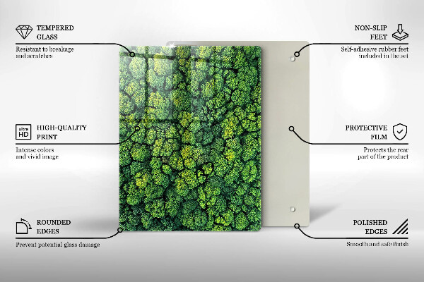 Kuchynská doska zo skla Nádherné kvety