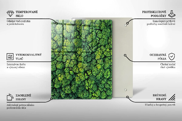 Kuchynská doska zo skla Nádherné kvety