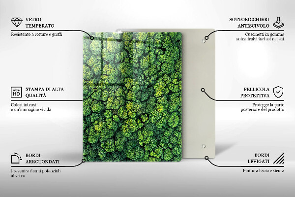 Kuchynská doska zo skla Nádherné kvety