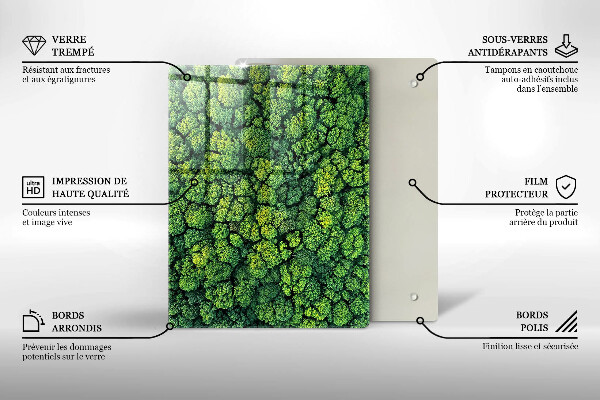Kuchynská doska zo skla Nádherné kvety
