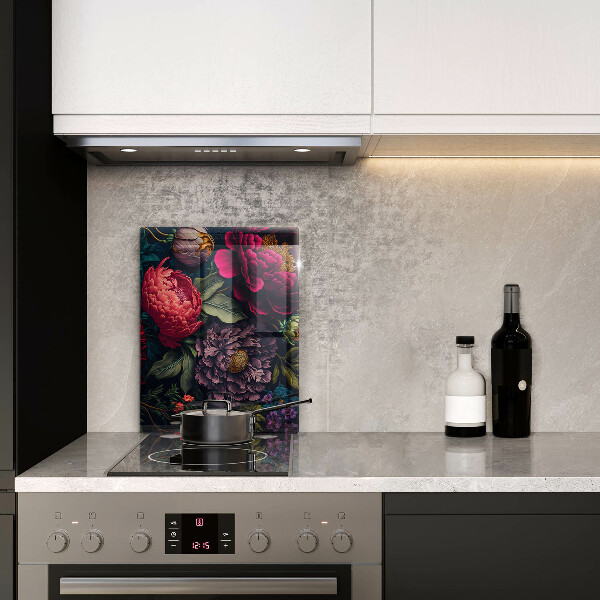 Kuchynská doska zo skla Nádherné kvety