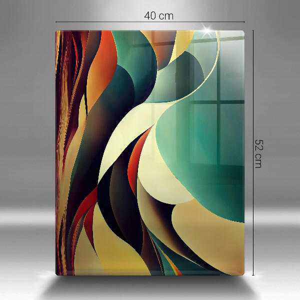 Kuchynská doska zo skla Tvarová abstrakcia