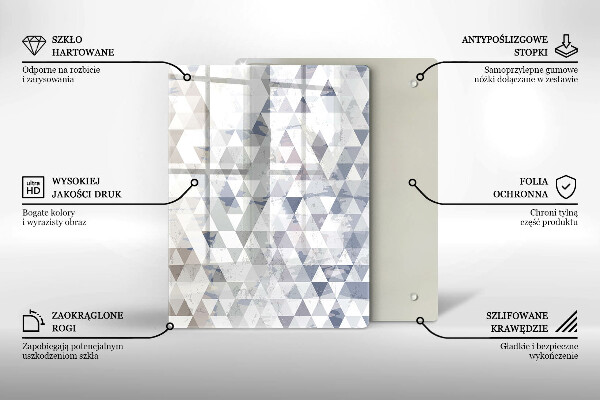 Kuchynská doska zo skla Tvarová abstrakcia