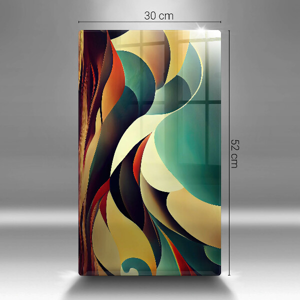 Kuchynská doska zo skla Tvarová abstrakcia