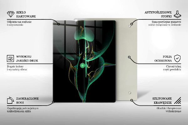 Kuchynská doska zo skla Farebná čiarová abstrakcia