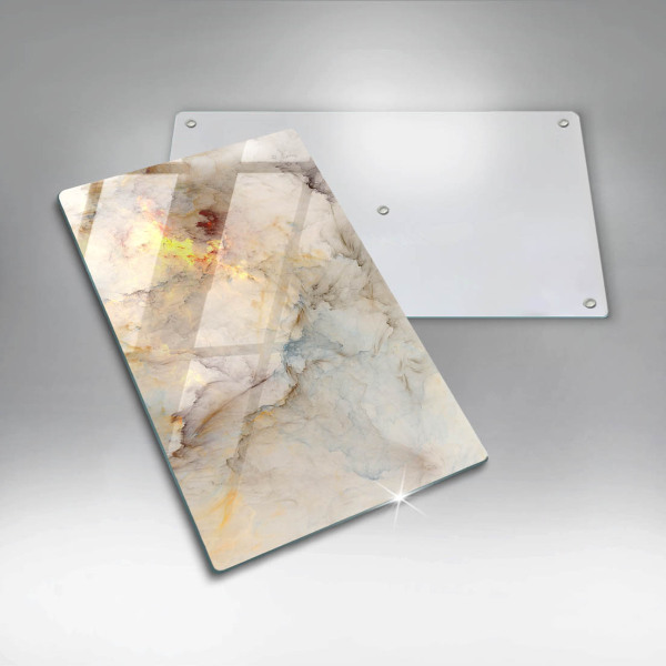 Kuchynská doska zo skla Textúra mramoru so zlatom