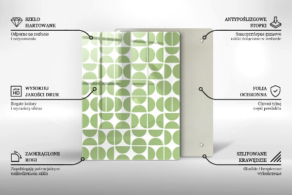 Kuchynská doska zo skla Abstraktné tvary