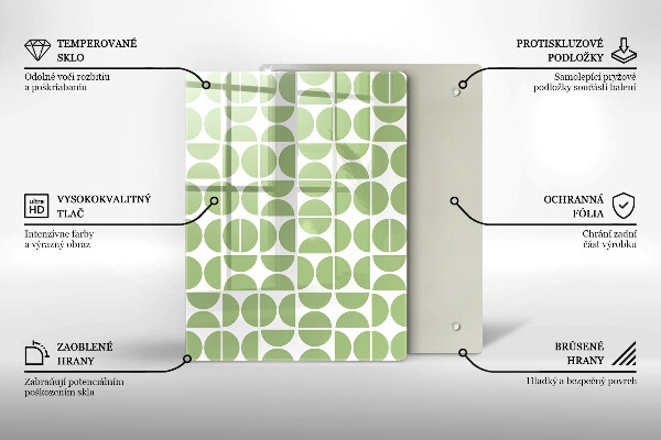 Kuchynská doska zo skla Abstraktné tvary