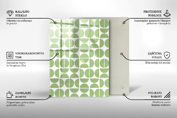 Kuchynská doska zo skla Abstraktné tvary