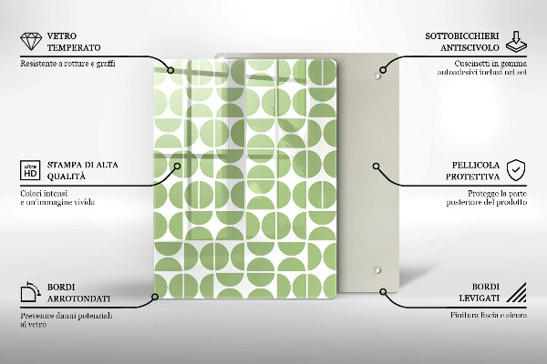 Kuchynská doska zo skla Abstraktné tvary