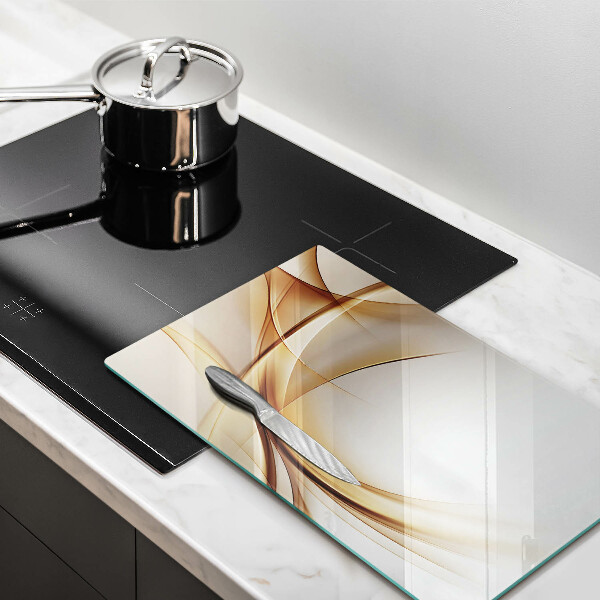 Kuchynská doska zo skla Abstraktné tvary