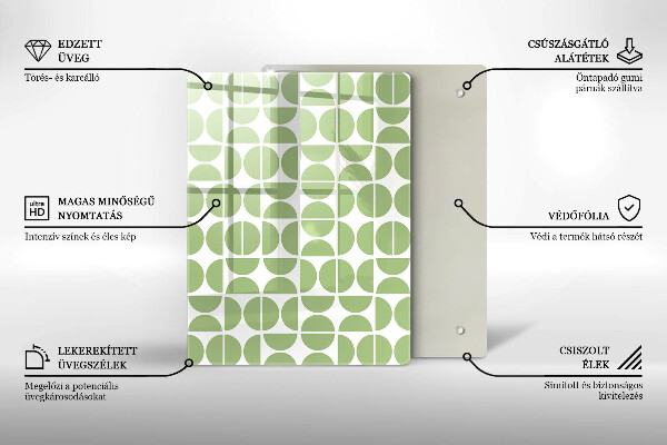 Kuchynská doska zo skla Abstraktné tvary