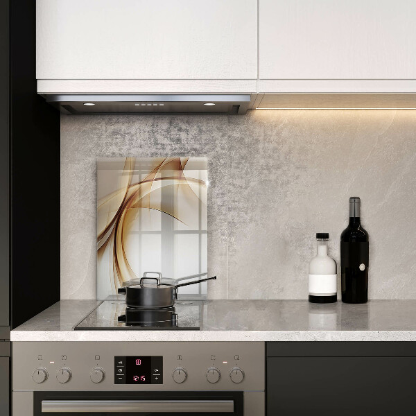 Kuchynská doska zo skla Abstraktné tvary