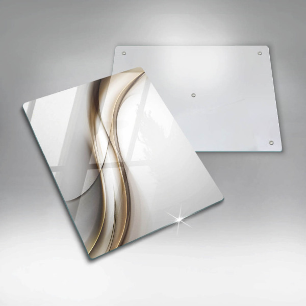 Kuchynská doska zo skla Mäkké línie abstrakcie