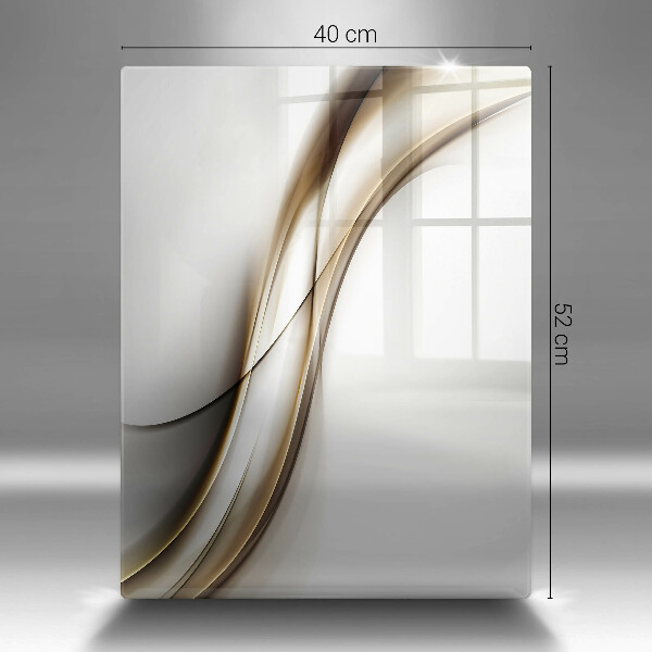 Kuchynská doska zo skla Mäkké línie abstrakcie