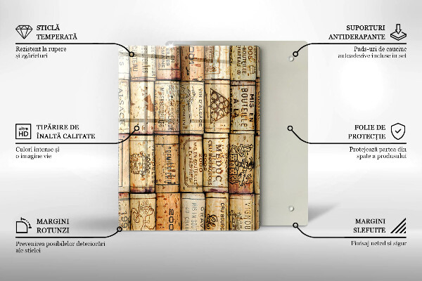Kuchynská doska zo skla Mäkké línie abstrakcie