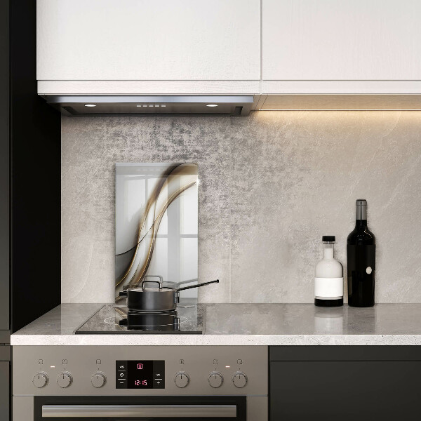 Kuchynská doska zo skla Mäkké línie abstrakcie