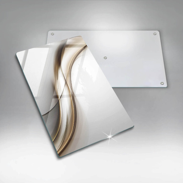 Kuchynská doska zo skla Mäkké línie abstrakcie