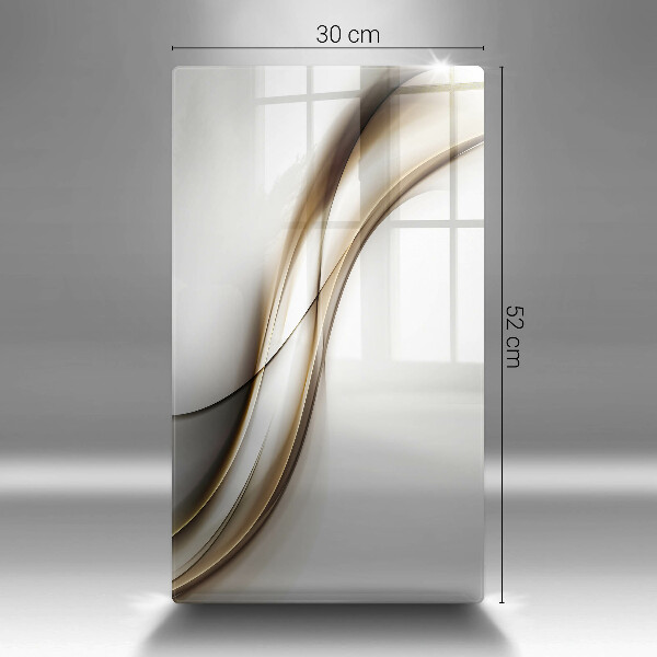 Kuchynská doska zo skla Mäkké línie abstrakcie