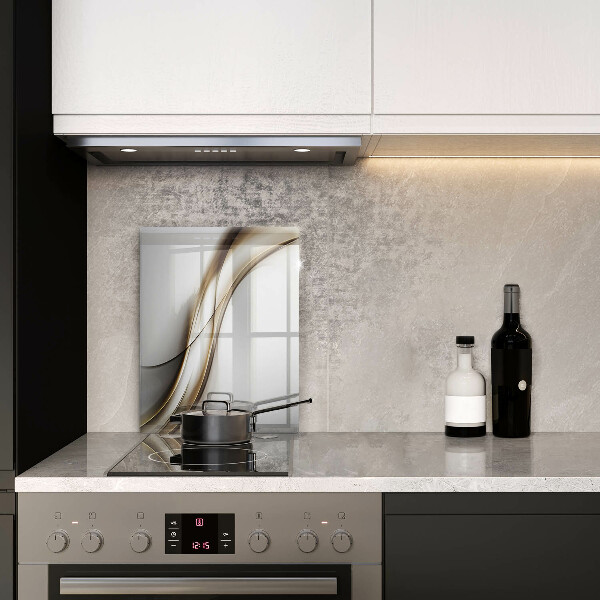 Kuchynská doska zo skla Mäkké línie abstrakcie