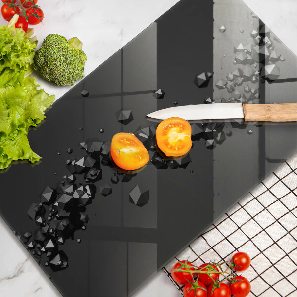 Kuchynská doska zo skla 3D abstrakcia tvarov