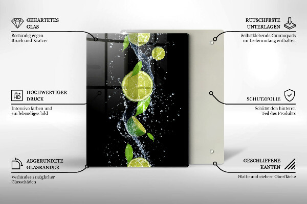 Kuchynská doska zo skla Boho vtáčie perie