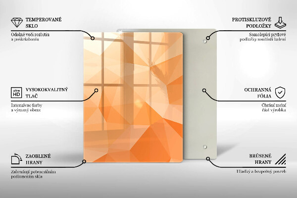 Sklenená doska na krájanie Námornícka modrá abstrakcia