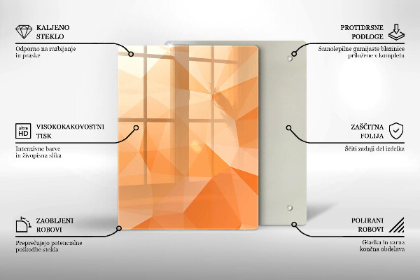 Sklenená doska na krájanie Námornícka modrá abstrakcia