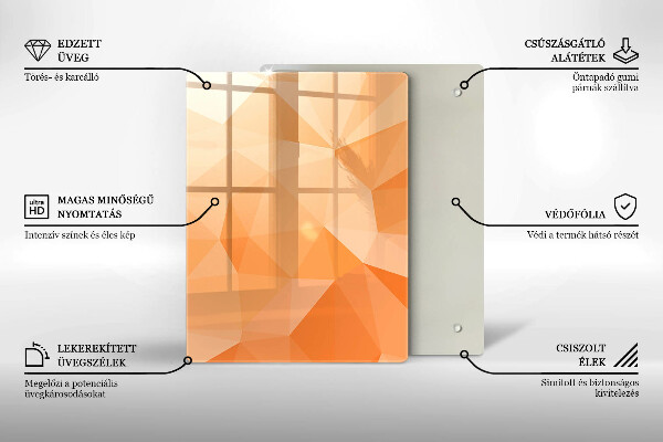 Sklenená doska na krájanie Námornícka modrá abstrakcia