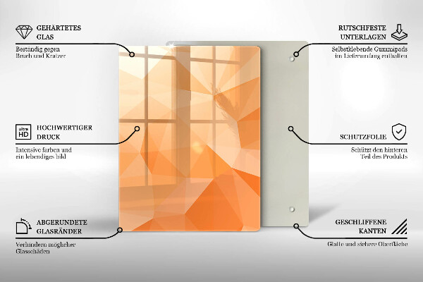Sklenená doska na krájanie Námornícka modrá abstrakcia