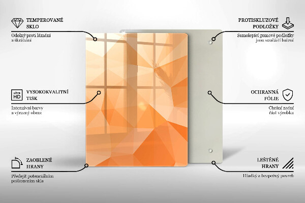 Sklenená doska na krájanie Námornícka modrá abstrakcia