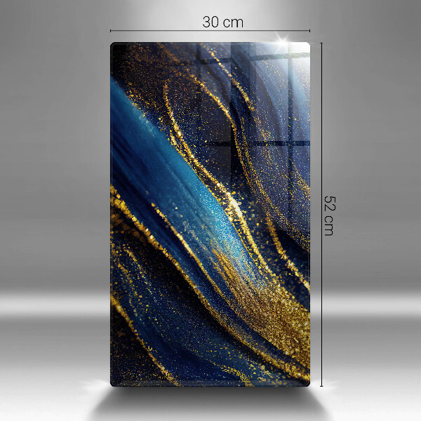 Sklenená doska na krájanie Námornícka modrá abstrakcia