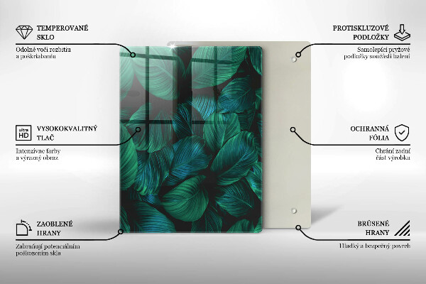 Sklenená doska na krájanie Textúra so zlatom