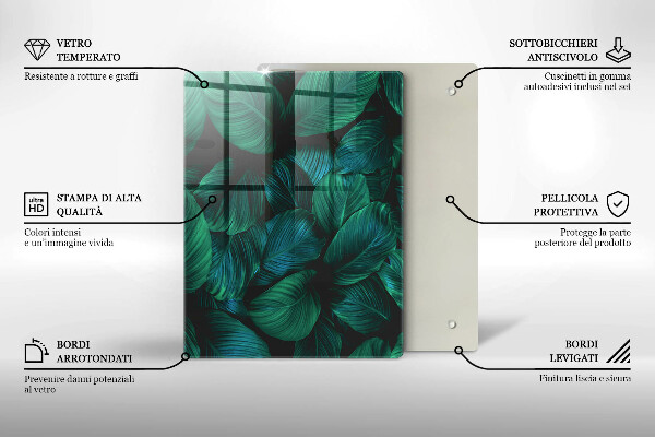 Sklenená doska na krájanie Textúra so zlatom