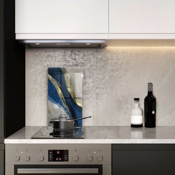 Sklenená doska na krájanie Textúra so zlatom