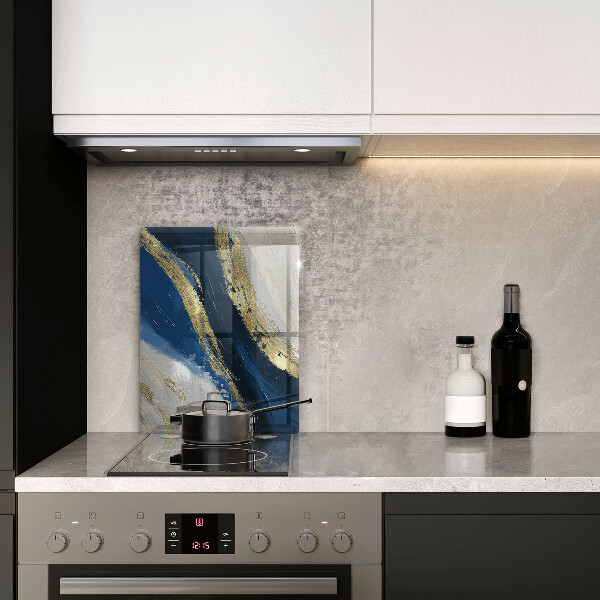 Sklenená doska na krájanie Textúra so zlatom