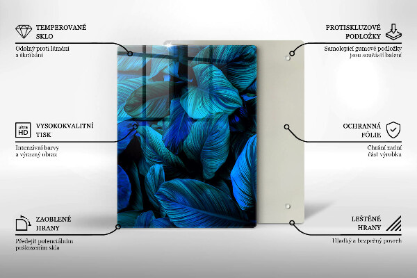 Sklenená doska na krájanie Svetlá štruktúra dreva