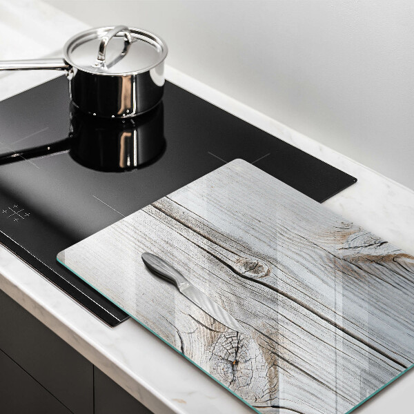 Sklenená doska na krájanie Svetlá štruktúra dreva