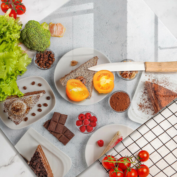 Sklenená doska na krájanie Sladkosť koláča