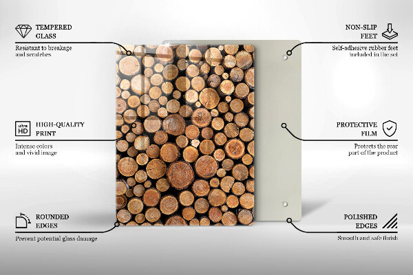 Sklenená doska na krájanie Sladkosť koláča