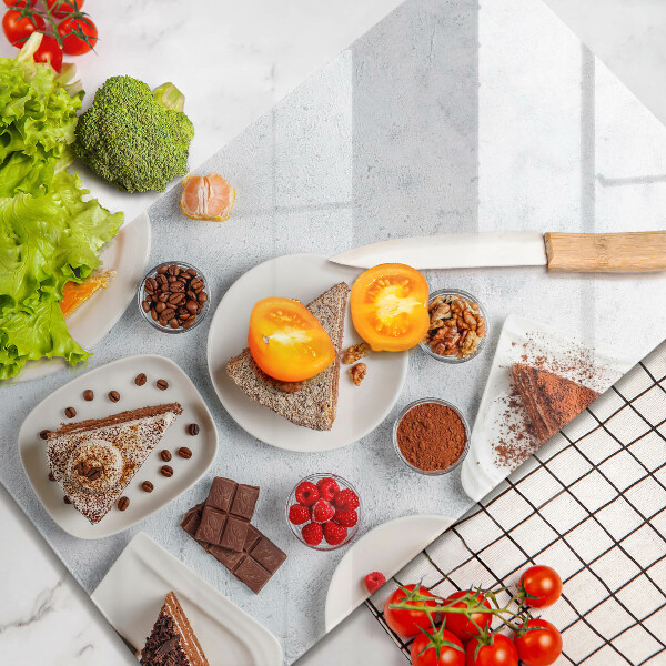 Sklenená doska na krájanie Sladkosť koláča