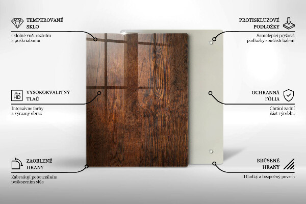 Sklenená doska na krájanie vianočné dekorácie